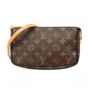 LOUIS VUITTON Brown Monogram Pochette Pouch